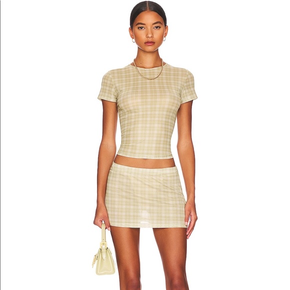 Miaou Tops - Miaou Set - Mini Tee & Fig Mini Skirt
